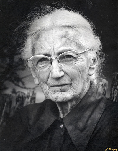 Portrait of Emma Toft in her later years.