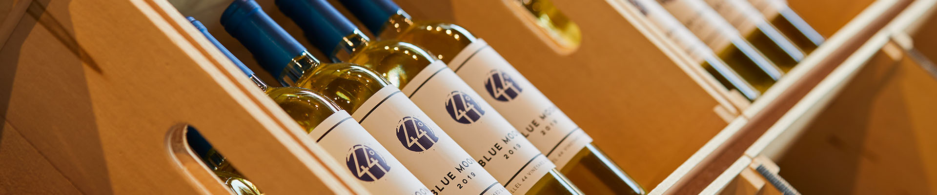 Wineries Bottles of white wine