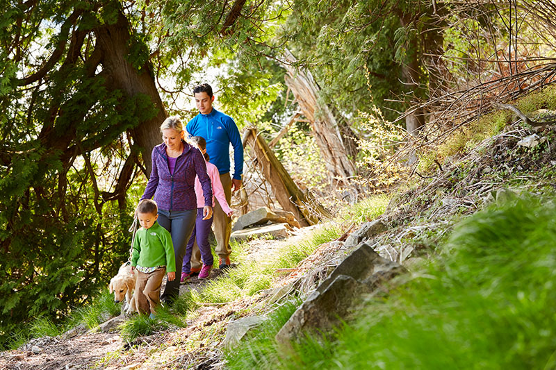 Family Hiking at Peninsula State Park