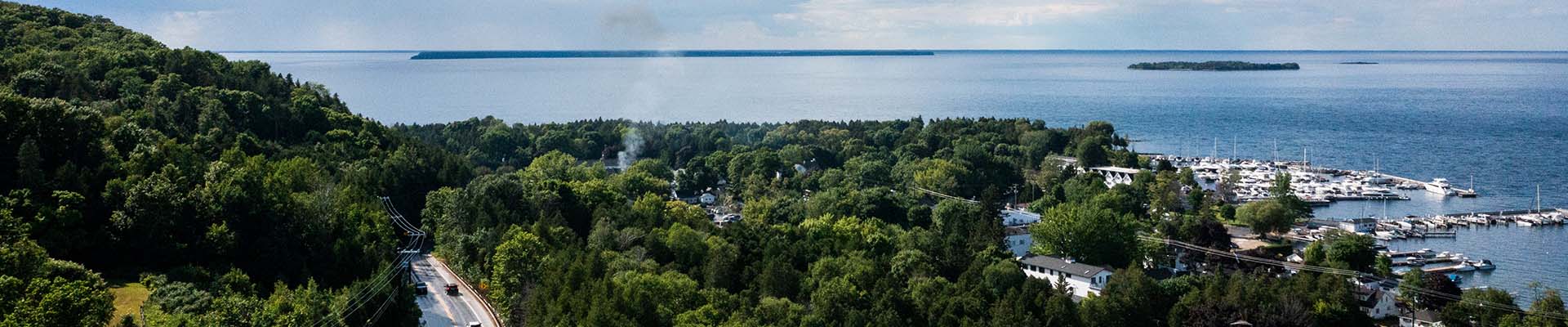 Aerial view of Fish Creek