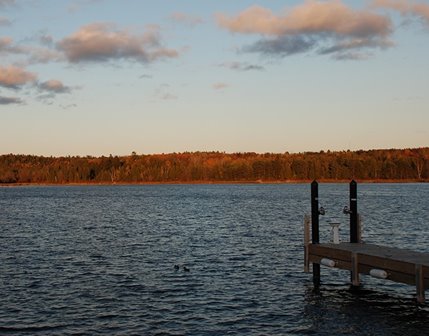 A dock on Kangaroo Lake.