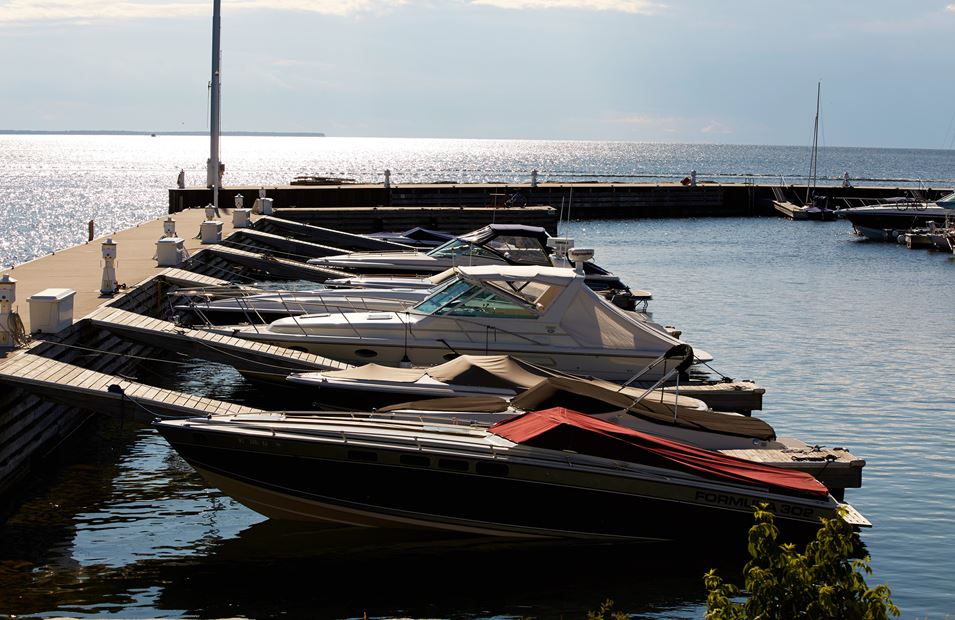 Fishing Boats docked at the Sister Bay Marina.